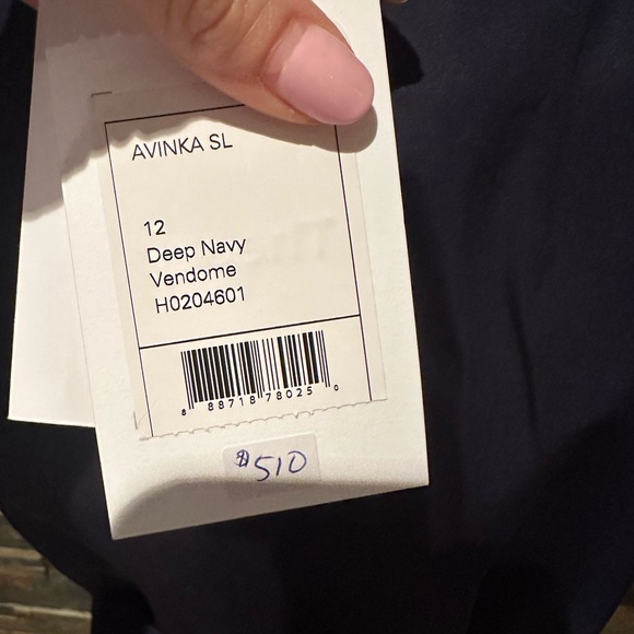 Theory Avinka Navy Cotton Dress (2 sizes) NWT - Picture 5 of 7